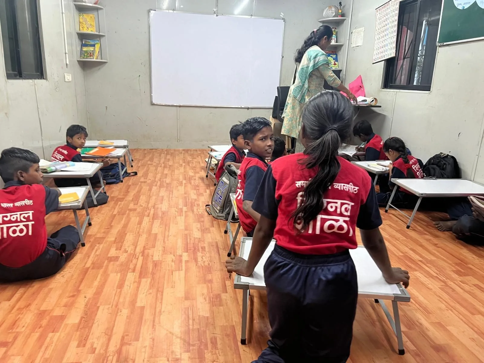 Classroom at Signal Shala, a Food Connect partner learning centre