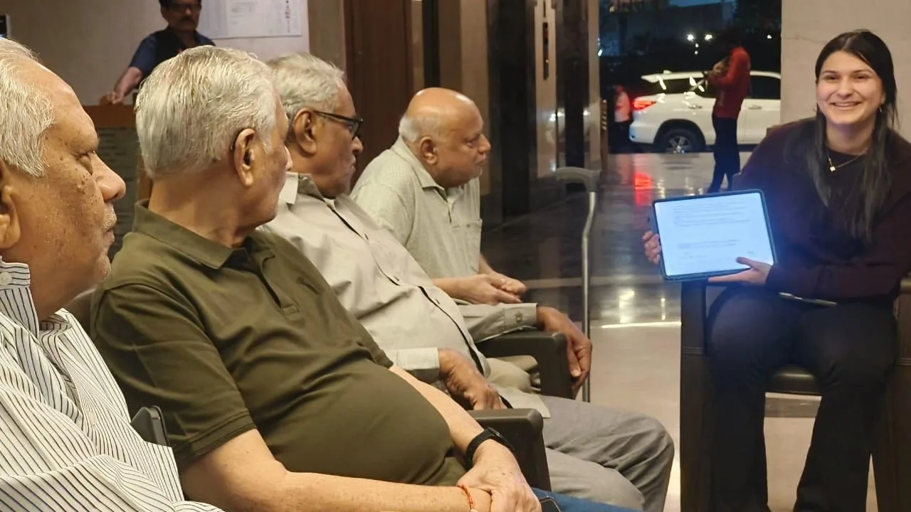 Senior Connect workshop with a group of seniors